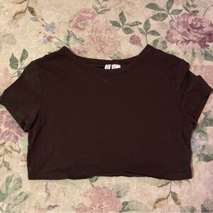 H&M Classic Black Crop Top
